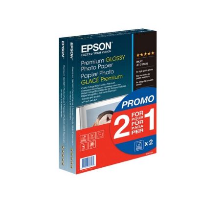 EPSON Premium glossy photo paper inkjet 255g/m2 100x150mm 2x40 sheets 1-pack