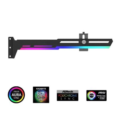 Obrázek 1stCool Podpěra GPU Kovový držák ARGB, černá