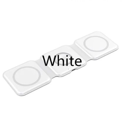 Obrázek 1stCOOL bezdrátová přenosná QI nabíječka 3v1, MagSafe, USB-C, bílá