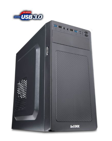 Obrázek 1stCOOL skříň STEP 3 ver.2, micro ATX, AU, 2xUSB 3.0 + 2x USB 2.0, bez zdroje, Black