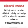 Dárkový poukaz webmario 1000 CZK