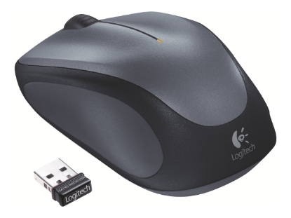 Obrázek LOGITECH M235 Mouse right-handed optical wireless 2.4 GHz USB wireless receiver grey