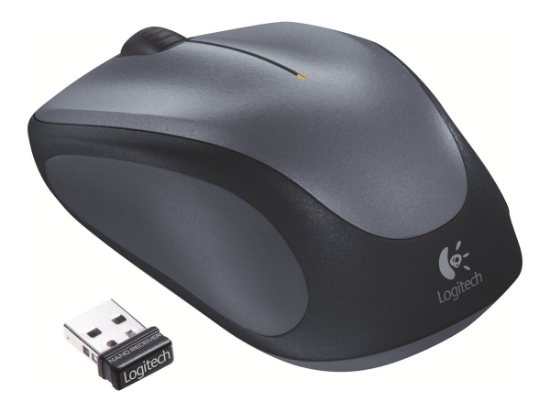 Obrázek LOGITECH M235 Mouse right-handed optical wireless 2.4 GHz USB wireless receiver grey