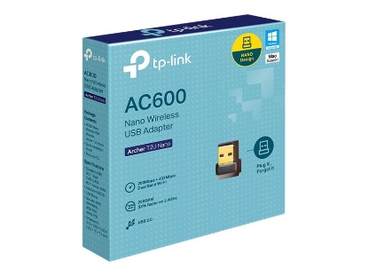 Obrázek TP-LINK Archer T2U Nano WiFi AC600 DualBand USB 2.0 Nano adapter Wireless 802.11a/n