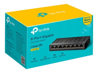 Obrázek TP-LINK LS1008G LiteWave 8x 10/100/1000 RJ45 Desktop Switch Fanless Plastic Case (P)