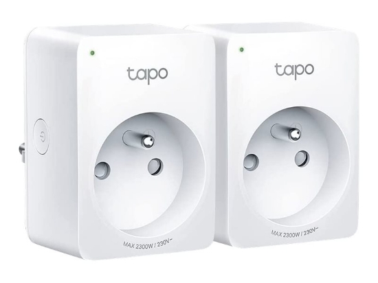 Obrázek TP-LINK Tapo P100 2-pack WiFi Smart Plug 2.4G 1T1R BT Onboarding Tapo APP Alexa + Google assistant supported 10A 2-pack