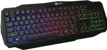 Obrázek C- TECH klávesnice Arcus (GKB- 15), casual gaming, CZ/ SK, duhové podsvícení, USB