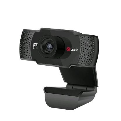 Obrázek C-TECH webkamera CAM-11FHD, 1080P full HD, mikrofon, černá