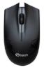 Obrázek C- TECH myš WLM- 08, bezdrátová, 1200DP I, 3 tlačítka, USB nano receiver, černá