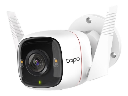 Obrázek TP-LINK TAPO C320WS Outdoor Security Wi-Fi Camera 2K 2560x1440 2.4 GHz 2T2R 2xExternal Antennas 1xEthernet Port Motion Detection