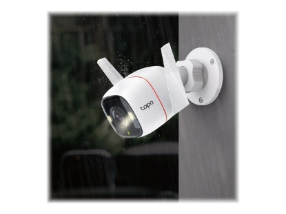 Obrázek TP-LINK TAPO C320WS Outdoor Security Wi-Fi Camera 2K 2560x1440 2.4 GHz 2T2R 2xExternal Antennas 1xEthernet Port Motion Detection
