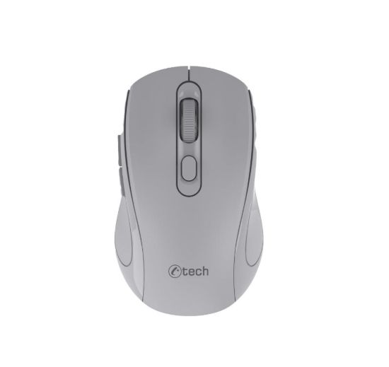 Obrázek C-TECH myš Dual mode WLM-12GR, bezdrátová, 1600DPI, 6 tlačítek, šedá, USB nano receiver
