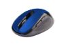 Obrázek C- TECH myš WLM- 02, černo- modrá, bezdrátová, 1600DP I, 6 tlačítek, USB nano receiver