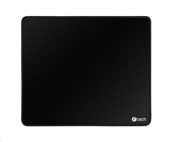 Obrázek C-TECH Podložka pod myš MP-01, černá, 320x270x4mm, obšité okraje