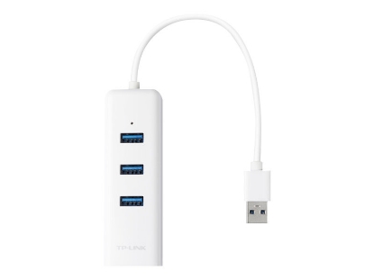 Obrázek TP-LINK UE330 USB 3.0 to Gigabit ethernet RJ45 10/100/1000Mbps 3x USB hub