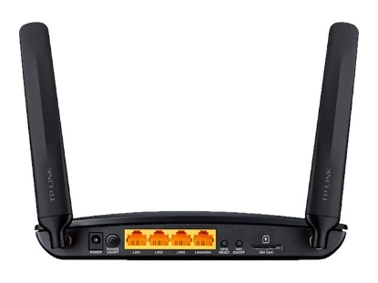 Obrázek TP-LINK TL-MR6400 4G LTE WiFi N300 Modem Router SIM slot 3xLAN 1xWAN/LAN 2x LTE external antenna