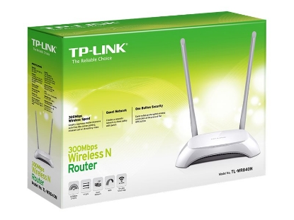 Obrázek TP-LINK TL-WR840N Wireless 802.11n/300Mbps 2T2R router 4xLAN 1xWAN
