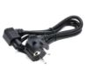 Obrázek C- TECH kabel síťový VDE 220/ 230V napájecí notebook 3 pin Schuko, lomený, 1, 8m