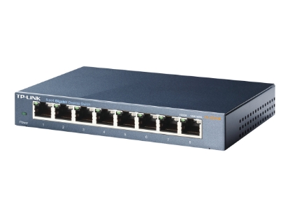 Obrázek TP-LINK TL-SG108 Desktop Switch 8x 10/100/1000Mbps RJ45 Metal case