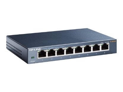 Obrázek TP-LINK TL-SG108 Desktop Switch 8x 10/100/1000Mbps RJ45 Metal case