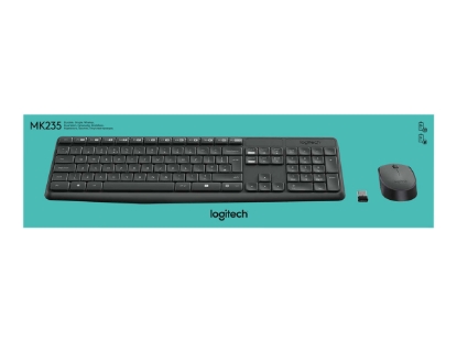 Obrázek LOGITECH MK235 Wireless Keyboard and Mouse GREY (CZE)
