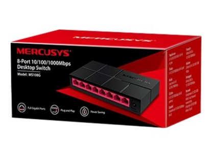 Obrázek TP-LINK MERCUSYS MS108G 8-Port 10/100/1000Mbps mini Desktop Switch