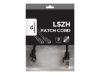 Obrázek GEMBIRD PP6A-LSZHCU-BK-0.25M patchcord RJ45 cat.6A SFTP LSZH 0.25m black