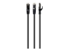 Obrázek GEMBIRD PP6A-LSZHCU-BK-0.25M patchcord RJ45 cat.6A SFTP LSZH 0.25m black