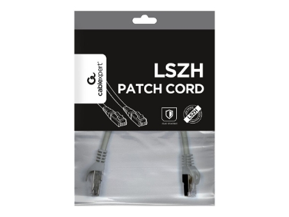 Obrázek GEMBIRD PP6A-LSZHCU-0.25M patchcord RJ45 cat.6A SFTP LSZH 0.25m gray