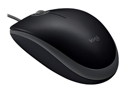 Obrázek LOGITECH B110 Silent Mouse right and left-handed optical 3 buttons wired USB