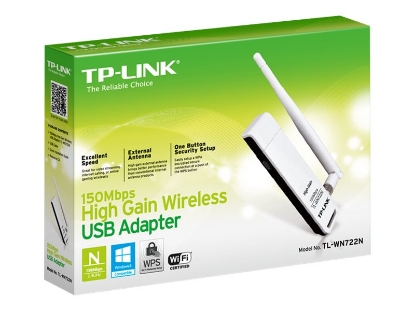 Obrázek TP-LINK TL-WN722N N150 WiFi High Gain USB Adapter