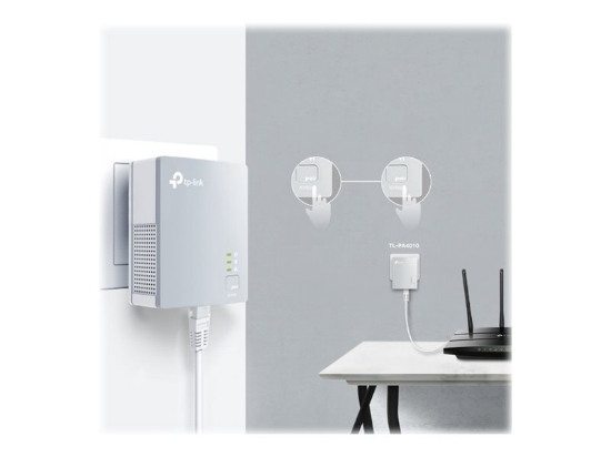 Obrázek TP-LINK AV500 Nano Powerline Ethernet Adapter Kit. Ultra Compact Size. 500Mbps Powerline Datarate. 100Mbps Fast Ethernet. HomePlug