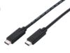 Obrázek C- TECH kabel USB 3.2, Type- C (CM/ CM), PD 100 W, 20Gbps, 1m, černý
