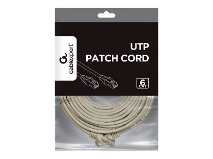 Obrázek GEMBIRD PP6U-20M UTP Cat6 Patch cord gray 20m