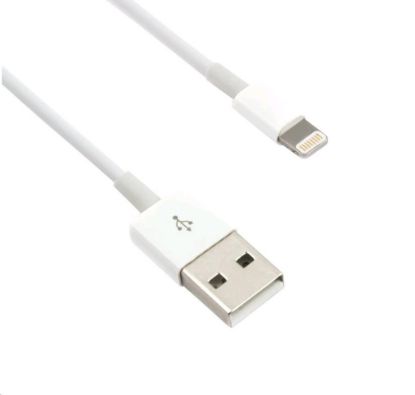 Obrázek C- TECH kabel USB 2.0 Lightning (IP5 a vyšší) nabíjecí a synchronizační kabel, 2m, bílý
