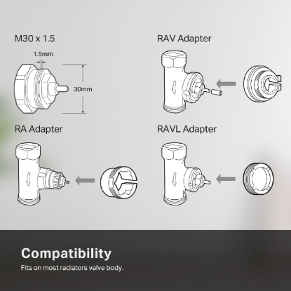 Obrázek TP-LINK KE100 Thermostatic Radiator Valve