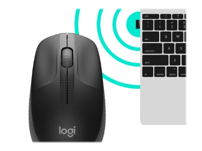 Obrázek LOGITECH M190 Mouse optical 3 buttons wireless USB wireless receiver charcoal