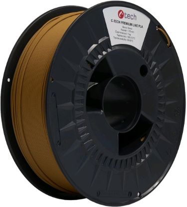 Obrázek C-TECH Tisková struna (filament) PREMIUM LINE, PLA, dřevo, 1,75mm, 1kg