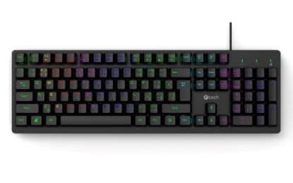 Obrázek C-TECH Klávesnice Riven, Drátová USB, černá