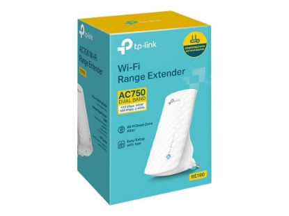 Obrázek TP-LINK RE190 AC750 WiFi Range Extender Wall Plugged 802.11ac/a/b/g/n (P)