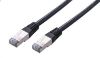 Obrázek C- TECH kabel patchcord Cat5e, FTP, černý, 0, 5m