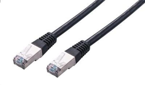 Obrázek C-TECH kabel patchcord Cat5e, FTP, černý, 0,5m