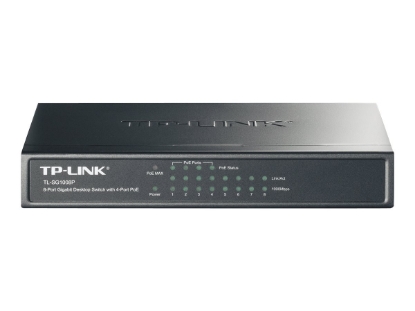 Obrázek TP-LINK TL-SG1008P Gigabit PoE switch 8x10/100/1000 4xPoE 55W steel case
