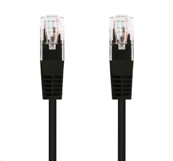 Obrázek C-TECH kabel patchcord Cat5e, UTP, černý, 0,5m