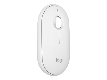 Obrázek LOGITECH Pebble Mouse 2 M350s Mouse optical 3 buttons wireless Bluetooth 5.2 LE tonal white