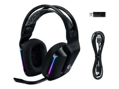 Obrázek LOGITECH G G733 LIGHTSPEED Wireless RGB Gaming Headset Headset full size 2.4 GHz wireless black