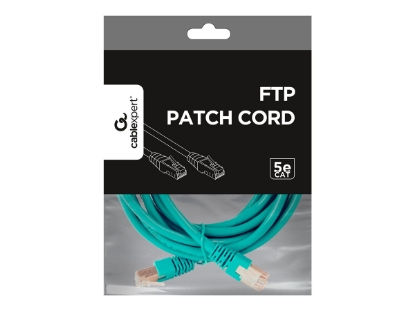 Obrázek GEMBIRD PP22-2M/G patchcord RJ45 cat.5e FTP 2m green