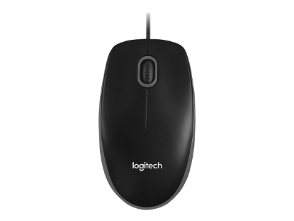 Obrázek LOGITECH B100 Mouse right and left-handed optical 3 buttons wired USB black