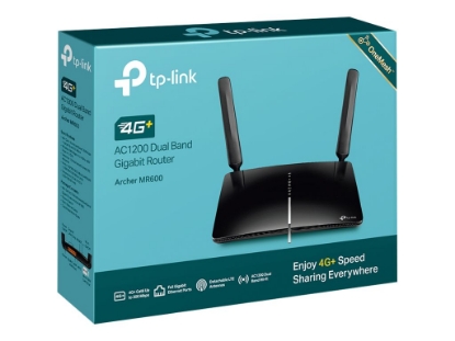 Obrázek TP-LINK Archer MR600 WiFi AC1200 4G+ LTE Modem Router 3x GLAN WAN/LAN SIM slot MU-MIMO OneMesh (P)