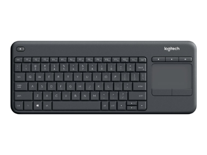 Obrázek LOGITECH 920-007151 K400 Plus bezdrátová klávesnice s touchpadem CZ + SK černá